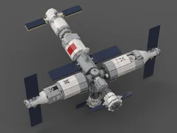 Tiangong space station [1:110 Saturn V scale] Tianzhou, Tianhe, Wentian, Mengtian