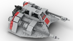 2bricks Ultimate Minifig-scale Snow Speeder! (alternate color scheme)