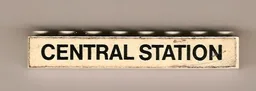 Brick 1 x 8 with Black 'CENTRAL STATION' Pattern (Sticker) - Set 148