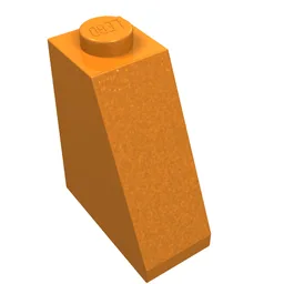Brick Sloped 65° 2 x 1 x 2 / Orange