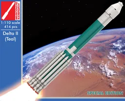 Delta II with MER rover (Teal version) [Saturn V Scale]