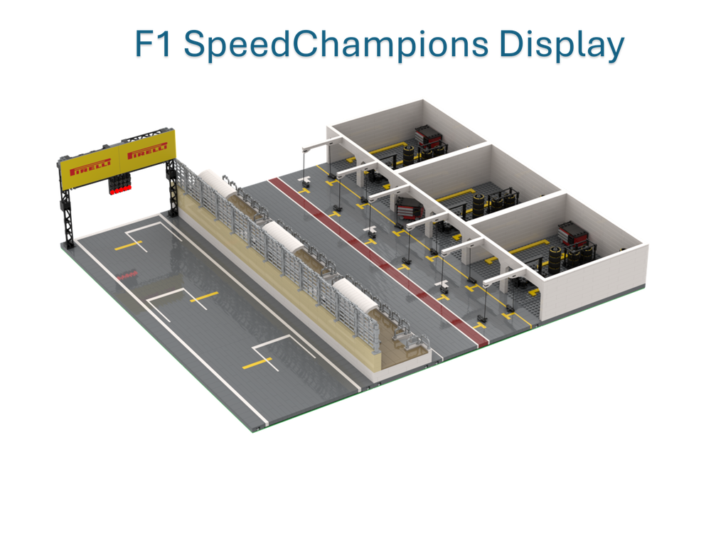 Lego F1 Modular Speedchampions Display