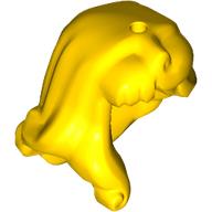 Lego Hair Long, Part over Right Shoulder, Curled Ends / Yellow