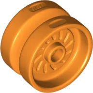 Wheel 18 x 12 with Axle Hole and Stud / Orange