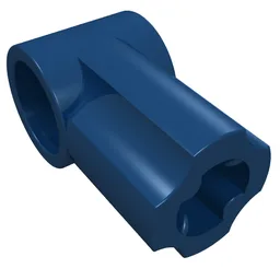 Technic Axle and Pin Connector Angled #1 / Dark Blue
