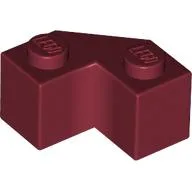 Brick Wedged 2 x 2 Facet / Dark Red