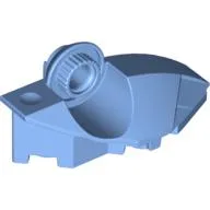 Large Figure Foot, with Rotation Joint Ball Half [Vertical Side] / Medium Blue