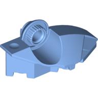 Lego Large Figure Foot, with Rotation Joint Ball Half [Vertical Side] / Medium Blue