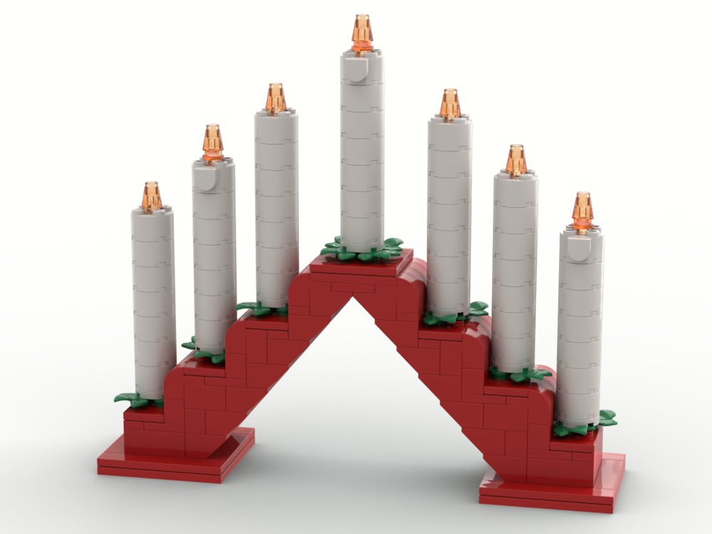 Lego Ljusstake (Weihnachtsleuchter / Candle bridge)
