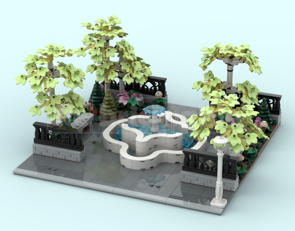 Lego City Fountain