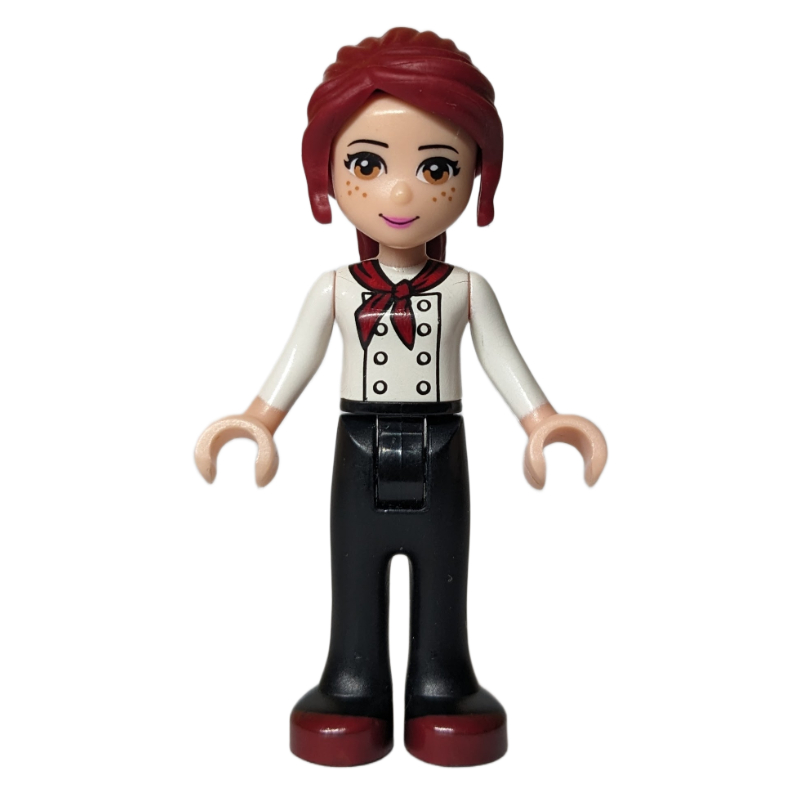 Lego Mia - White Chef Jacket, Black Pants