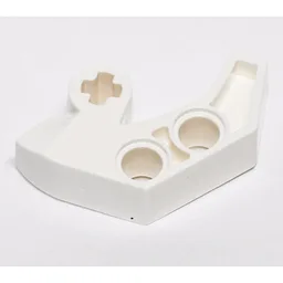 Technic Axle and Pin Connector 2 x 4 Double Sloped / White