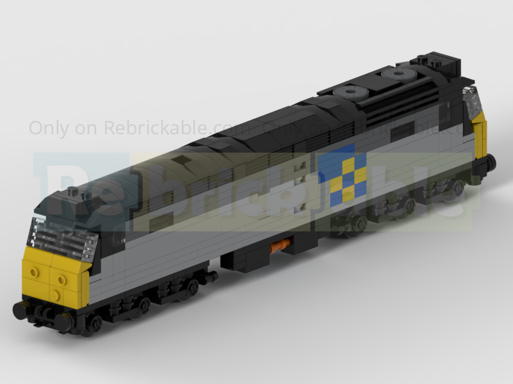 Lego 4-Wide BR Class 47 Diesel Locomotive Train In BR Grey Livery