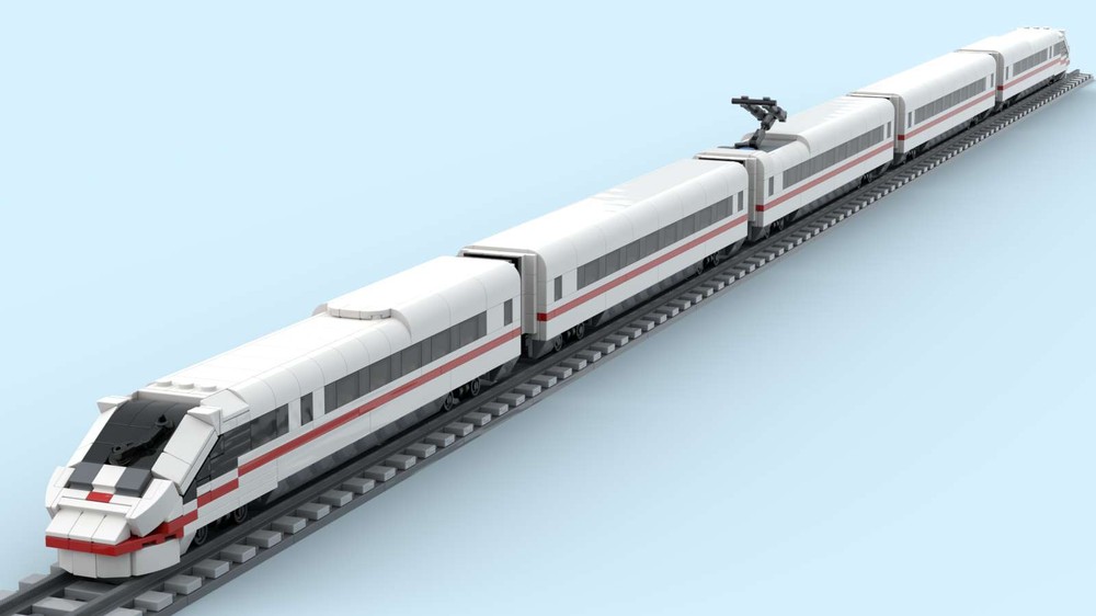 Lego ICE4 in H0 scale for 4 stud wide track