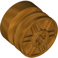Lego Wheel 18mm x 14mm with Axle Hole, Fake Bolts and Shallow Spokes / Metallic Gold