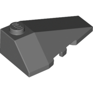 Lego Brick Wedged, Sloped 4 x 2 Triple Right / Dark Bluish Gray