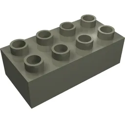 Duplo Brick 2 x 4 / Dark Gray
