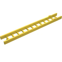 Ladder 10.3cm (collapsed) 3-Piece - Top Section / Yellow