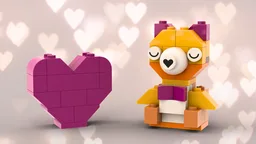 11038 Teddy bear and heart