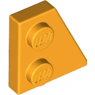 Wedge Plate 2 x 2 Right / Bright Light Orange