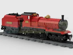 Red 4-6-0 Steam Locomotive (Australian/British Inspired)