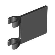 Flag 2 x 2 Square [Thin Clips] / Black