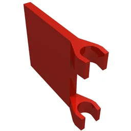 Flag 2 x 2 Square [Thin Clips] / Rust