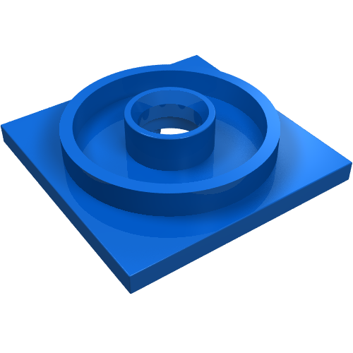 Lego Turntable 4 x 4 Square Base / Blue