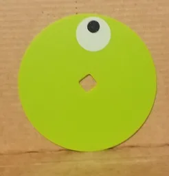 Circle with Eye Print