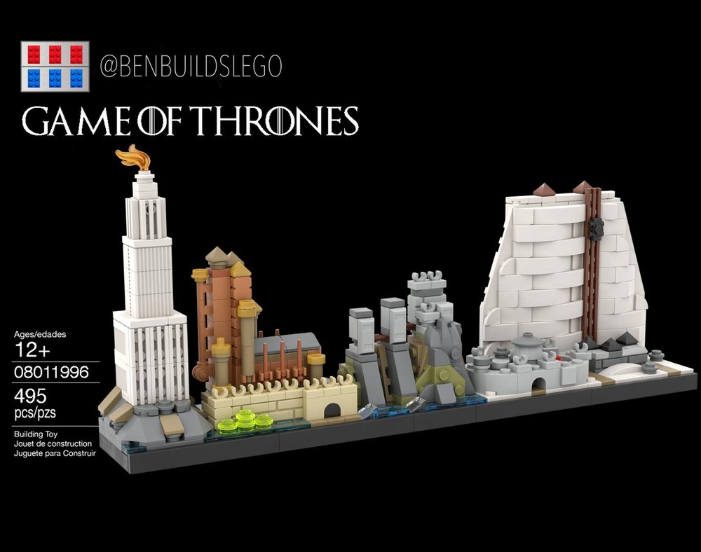 Lego Game of Thrones skyline