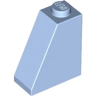 Brick Sloped 65° 2 x 1 x 2 / Bright Light Blue
