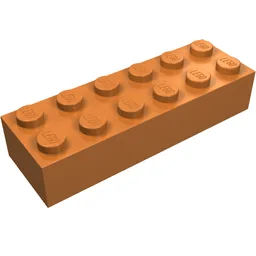 Brick 2 x 6 / Medium Nougat