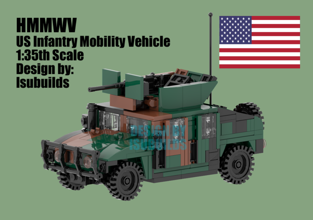 Lego HMMWV Woodland