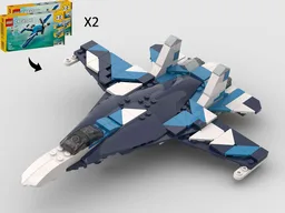 Sukhoi Su-27/Su-35 Flanker - Alternate Build of 2 x 31160 Race Plane