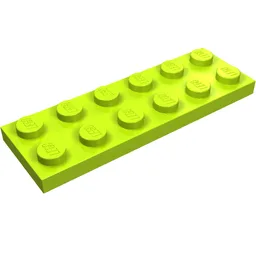 Plate 2 x 6 / Lime
