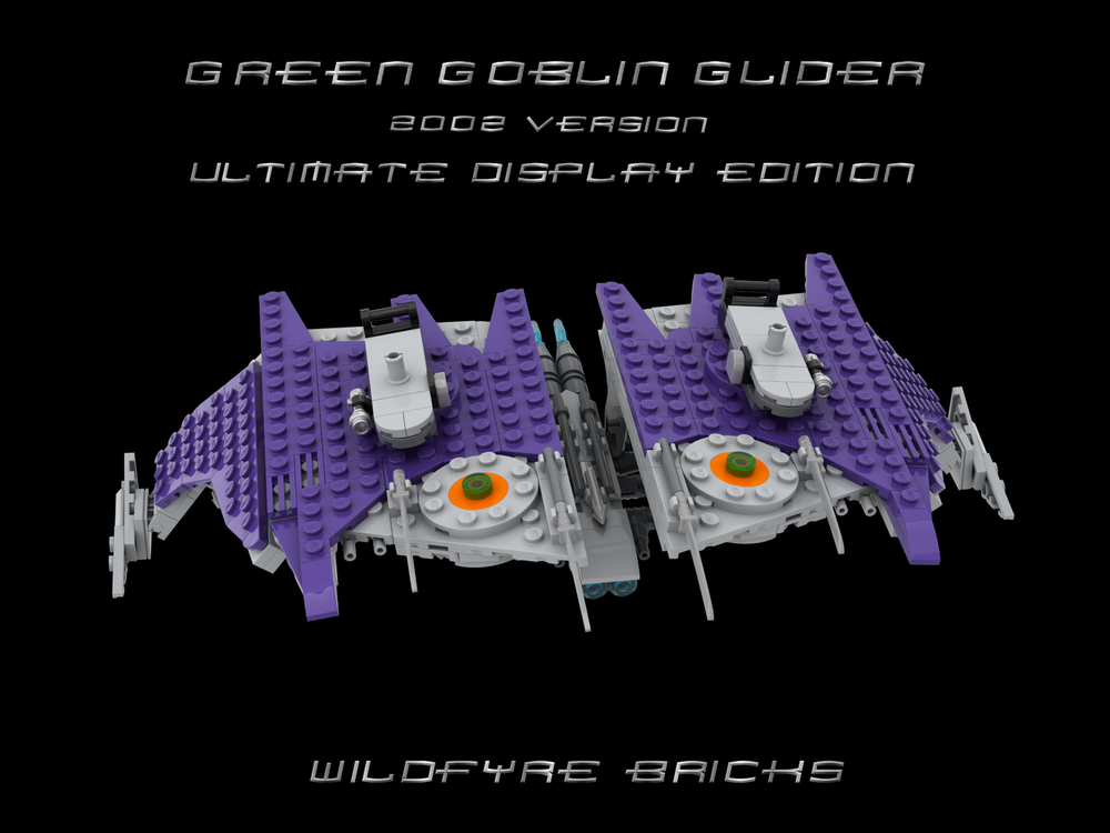 Lego Green Goblin Glider (2002 version) Ultimate Display Edition