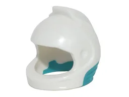 Helmet Space, Dark Turquoise Neck Pattern