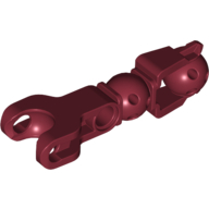 Lego Large Figure Skeletal, Limb with Ball Joint, and Ball Socket and Hole / Dark Red