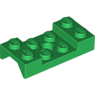 Lego Wheel Arch, Mudguard 2 x 4 Studded with Hole / Green