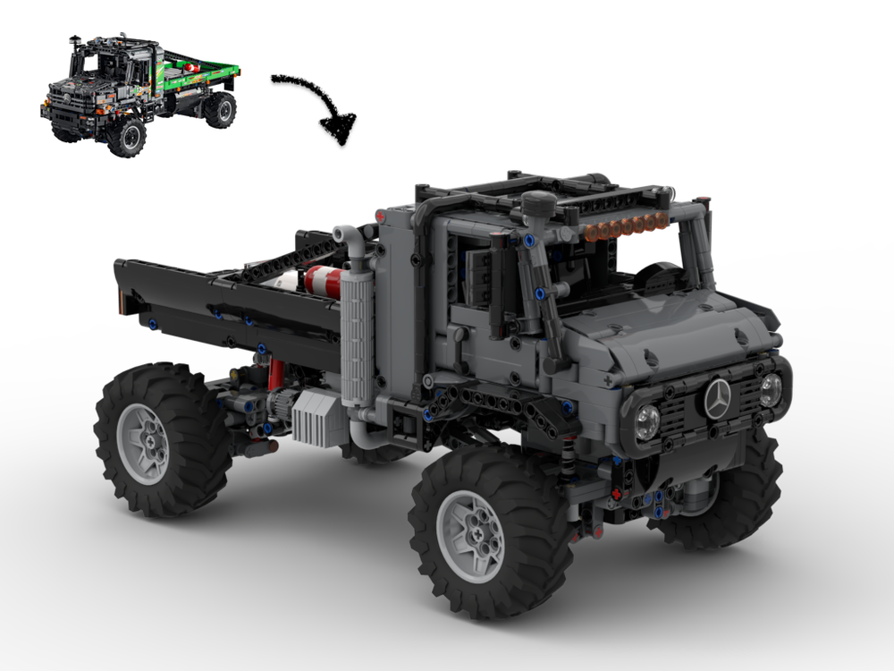 Lego 42129 C model - Unimog