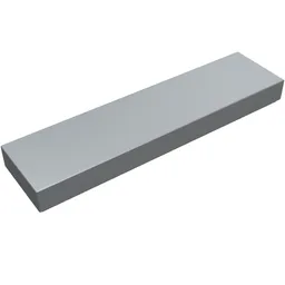 Tile 1 x 4 with Groove / Pearl Light Gray