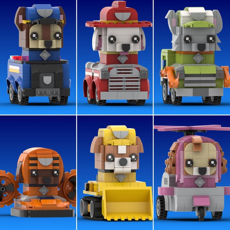 Lego Paw Patrol Brickheadz Collection Bundle