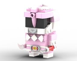 Pink Mighty Morphin Power Ranger Brickheadz (MMPR, 恐竜戦隊 ジュウレンジャー, ZyuRanger)