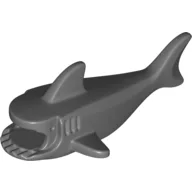 Animal Body Part, Shark Body with Three Gill Slits / Dark Bluish Gray
