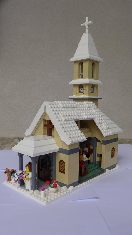 Lego Church Winter Village