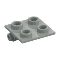 Hinge Brick 2 x 2 Top Plate Thin / Light Gray
