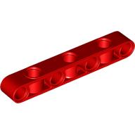 Lego Technic Beam 1 x 7 Thick with Alternating Holes / Red