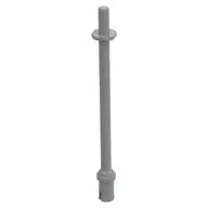 Bar 8L - Two Stop Rings / One Pin, Technic Figure Ski Pole [Flat End] / Light Bluish Gray