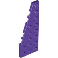 Lego Wedge Plate 8 x 3, 22° Left / Dark Purple