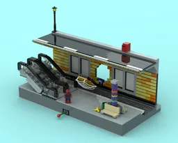 Spider-Metro Break-In – LEGO MOC (Custom Build)